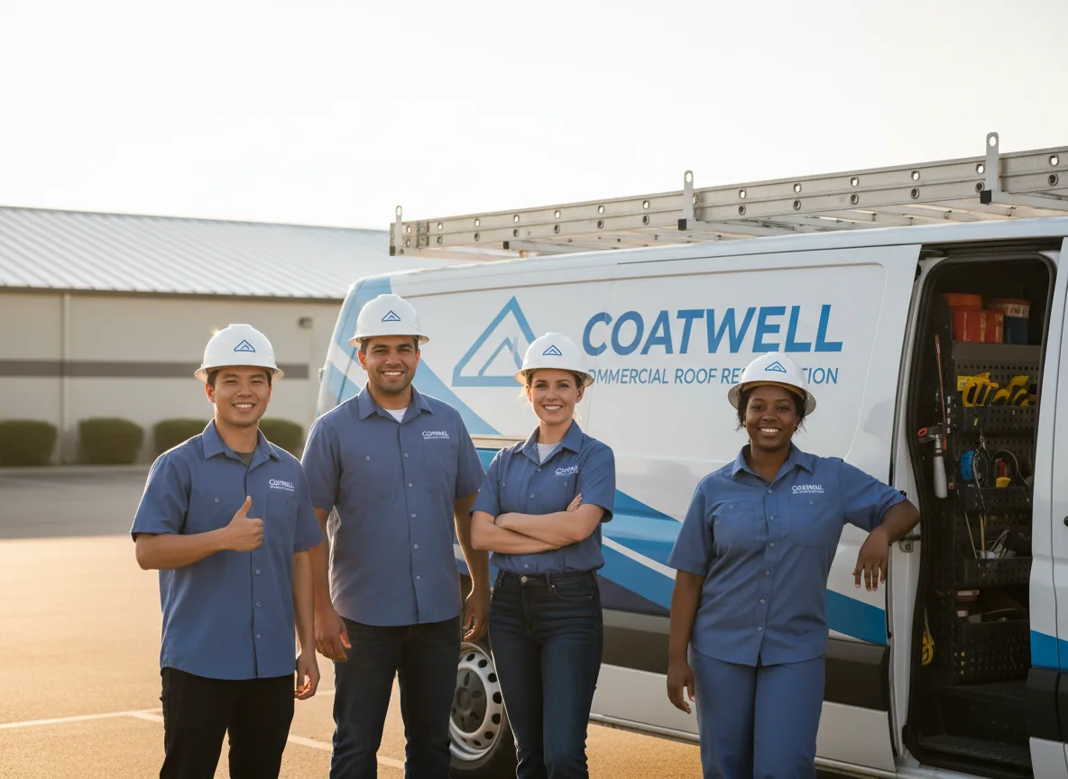 Commercial roof coating company in Lookeba, OK