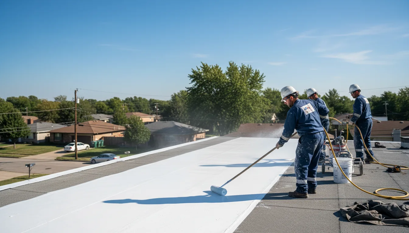 Commercial roof coating in Lookeba, OK near me